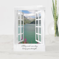 Ventana Vista a la montaña en Austria