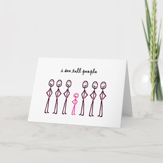 Tarjeta Veo A Tall People (Anverso)