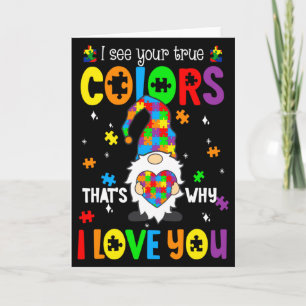 Tarjeta Veo tus verdaderos colores Gnomos Conciencia del A
