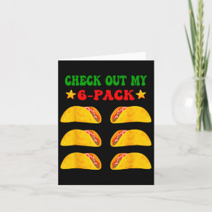 Tarjeta Ver Mi Paquete De Seis 6 Con Tacos Para Cinco De M