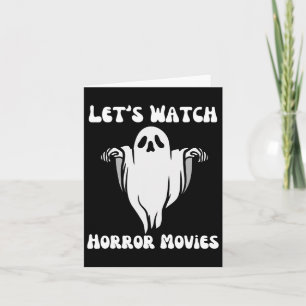Tarjeta Ver películas de horror Gracioso Halloween Hallowe