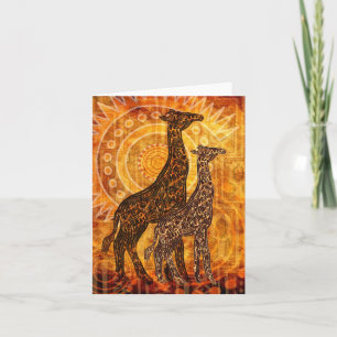 Tarjeta Verano africano