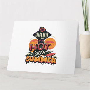 Tarjeta Verano Caliente Gótico Chic