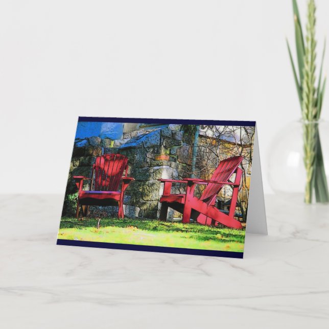 Tarjeta Verano de Adirondack (Anverso)