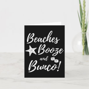 Tarjeta Verano De Booze Y Bunco Dice