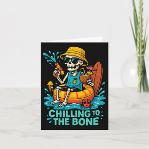 Tarjeta Verano De Halloween Escalofriante Para El Bono Ske
