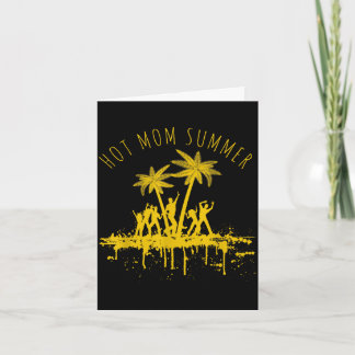 Tarjeta Verano de mamá caliente modo de vacaciones amo a l