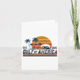 Tarjeta Verano De Playa Del Golfo Retro De Eeuu América Es