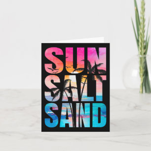 Tarjeta Verano de Sal Sol Vacaciones de Verano Playa de Ha
