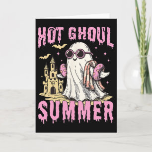 Tarjeta Verano de Summerween Caliente Duende Divertido Fan