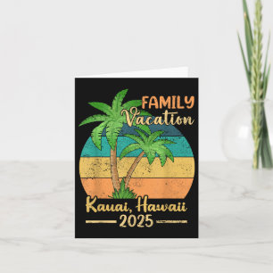 Tarjeta Verano Kauai Hawaii Beach Family Vacation 2025