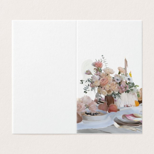 Tarjeta Verano Tablescape de Bohemia (Exterior desplegado)