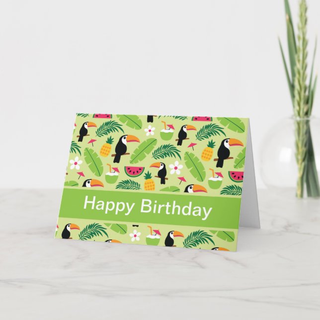 Tarjeta Verano Tropical Turco (Anverso)