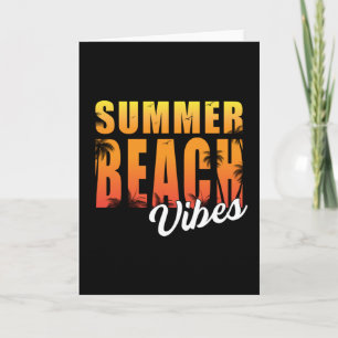 Tarjeta Verano Vacaciones Mar Sun Surf Beach Guay Gracioso