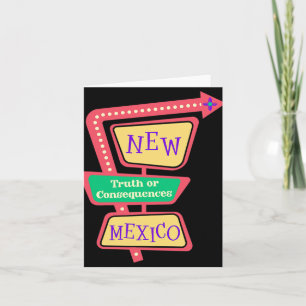 Tarjeta Verdad O Consecuencias Nuevo México Nm Retro Vinta