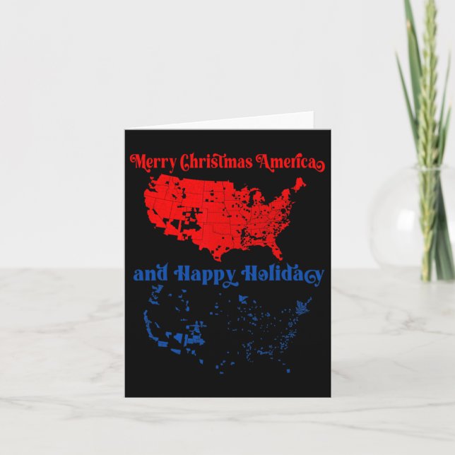 Tarjeta Verdadera Navidad en el mapa electoral de 2024 Tru (Anverso)