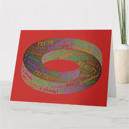 Tarjeta Verdadera paradoja realidad filosofía Inspiradora