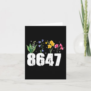 Tarjeta Verdadera Trump 8647 Con Flores Frescas Luminosas