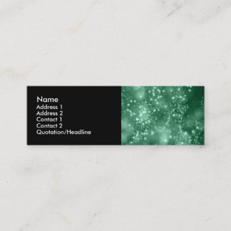 Tarjeta verde azulada del perfil del diseño 5 de