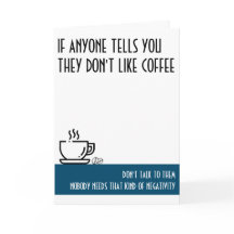 Tarjeta Verde azulada estándar de Coffee Lover