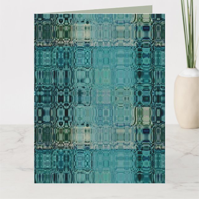 Tarjeta Verde azulado azul de MVB - vidrio falso (Anverso)