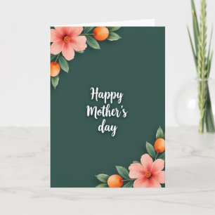 Tarjeta Verde Botánica para Mamá