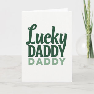 Tarjeta Verde de la Suerte Papá Papá