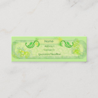 Tarjeta verde del perfil/de visita del jardín