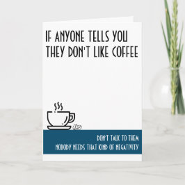 Tarjeta Verde Estándar para Amantes del Café