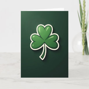Tarjeta Verde Lucky Shamrock