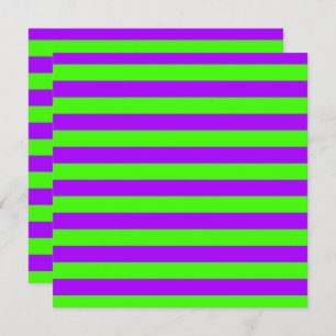 Tarjeta Verde Psicodélico Eléctrico Púrpura Y Harlequino