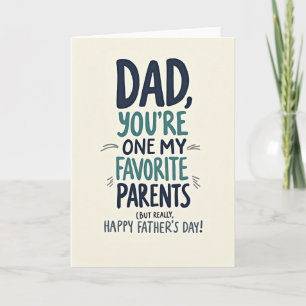 Tarjeta Verde Teal Tu Papá Favorito