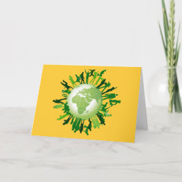 Tarjeta Verde vivo: Nuestra tierra verde