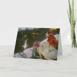 Tarjeta Verdi, charca de Koi, Embassy Suites, San