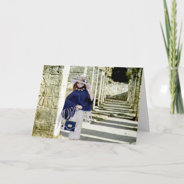 Tarjeta Verdi, Pilastos tallados, Chichen Itza (Anverso)