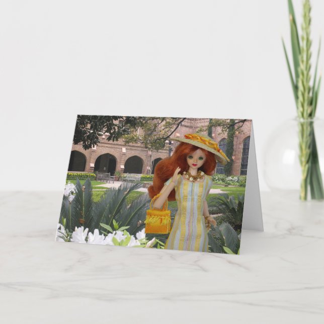 Tarjeta Verdi, primavera en la iglesia de Cristo, Houston, (Anverso)