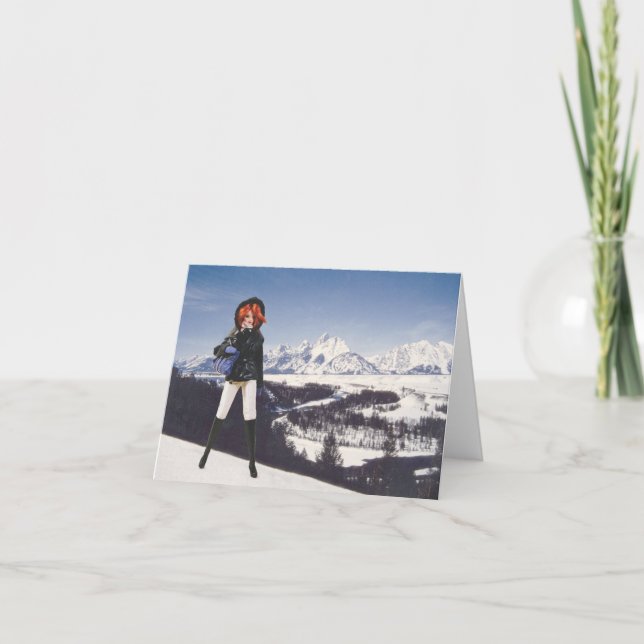 TARJETA VERDI VISITA LAS MONTAÑAS BRILLANTES MAGNÍFICAS DE (Anverso)