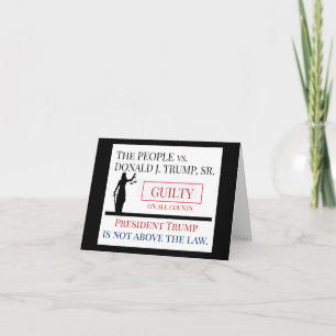 Tarjeta Veredicto de culpabilidad de personas contra Trump