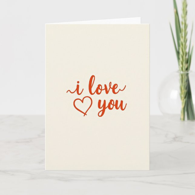 Tarjeta Vermilion Te Amo (Anverso)