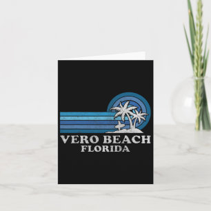 Tarjeta Vero Beach Florida vacaciones de verano familiares