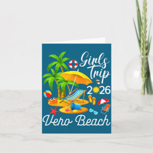 Tarjeta Vero Beach Florida Verano Tropical