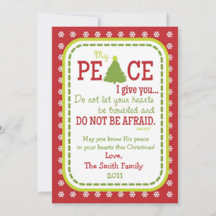 Tarjeta versátil de escritura de dos caras PEACE