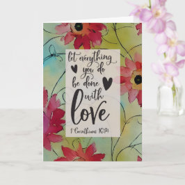 Tarjeta Versículo Bíblico 1 Corintios 16 14 Todo en Amor