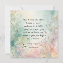 Versículo bíblico personalizable Jeremías 29:11