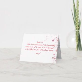 Tarjeta Versículo de la Biblia