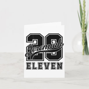 Tarjeta Versículo de la Biblia Jeremías 29_11 Jersey Look 