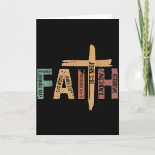 Tarjeta Versículos bíblicos inspiradores cristianos de fe