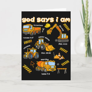 Tarjeta Versículos de la Biblia Cristiana Dios Dice Que So