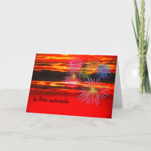 Tarjeta Versión francesa del Día de la Bastilla
