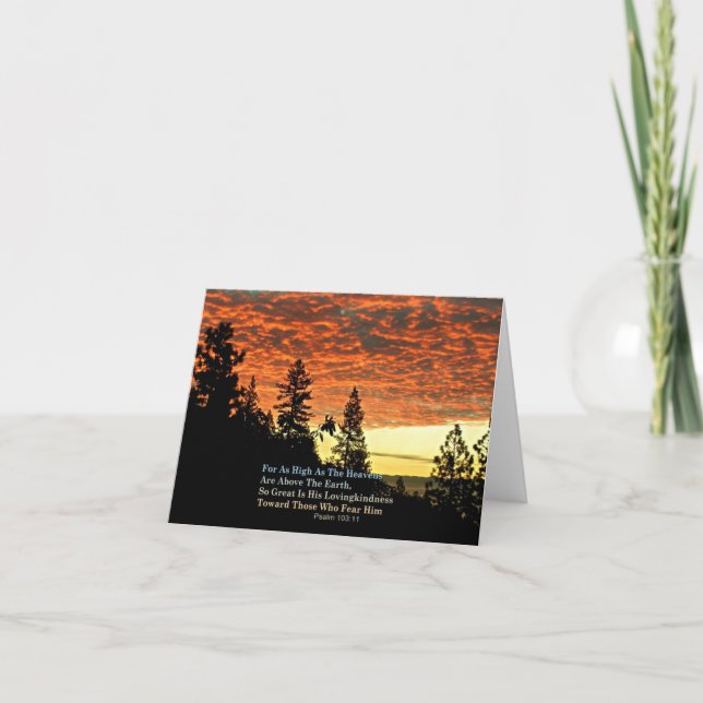 Tarjeta Verso cristiano Creationarts de la biblia de (Anverso)